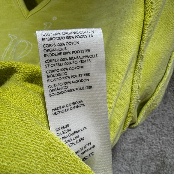 Scott Csoke Anthropologie Sweatshirt XS All I Ever Wanted Was Love Green - Picture 8 of 11